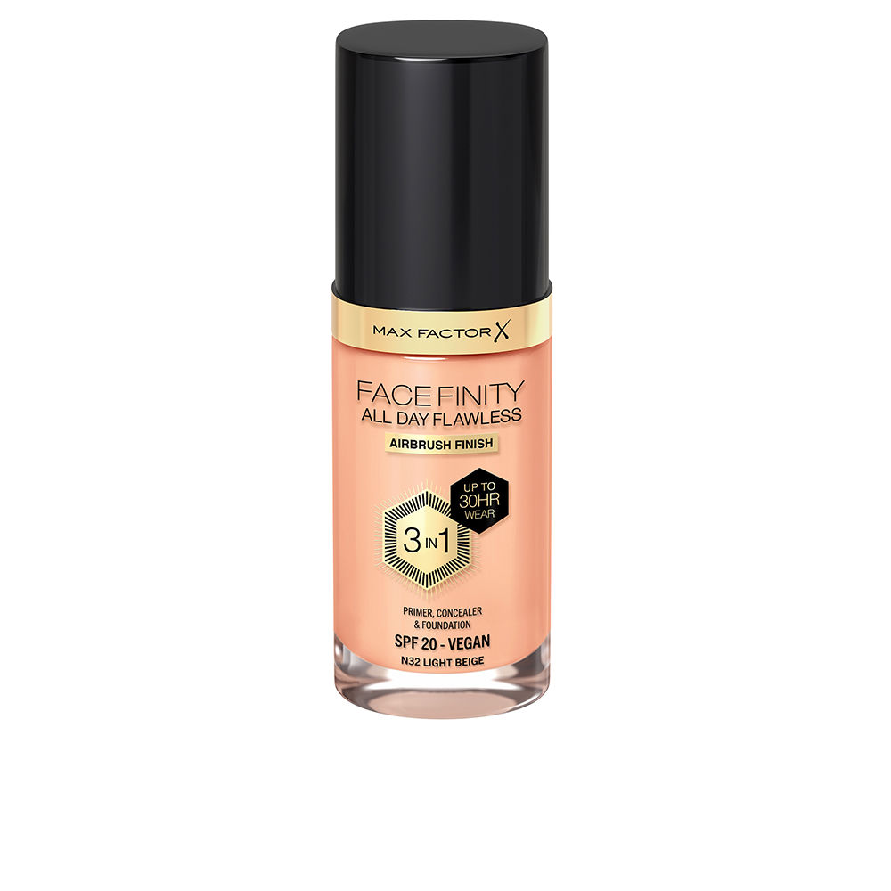 185251-1.jpg Max Factor Facefinity All Day Flawless Foundation 3-in-1 Color 32 Light Beige 30ml - Image 1