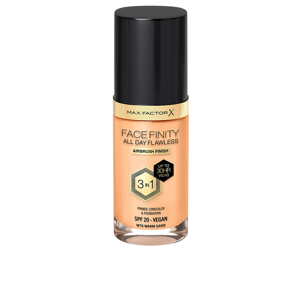 185254-1.jpg Max Factor Facefinity All Day Flawless Foundation 3-in-1 Color 70 Warm Sand 30ml - Image 1