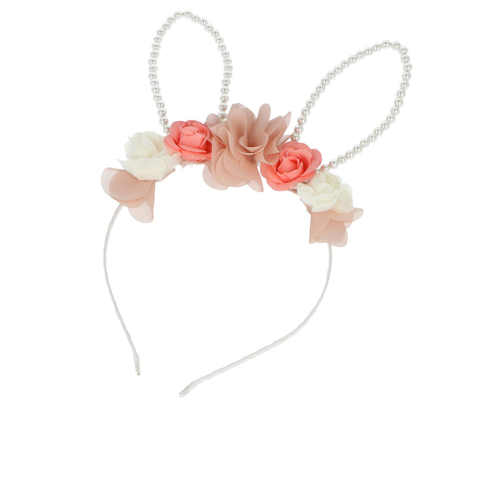 185527.jpg Inca Headband With Rabbit Ears And Flowers 1 u - Image 1