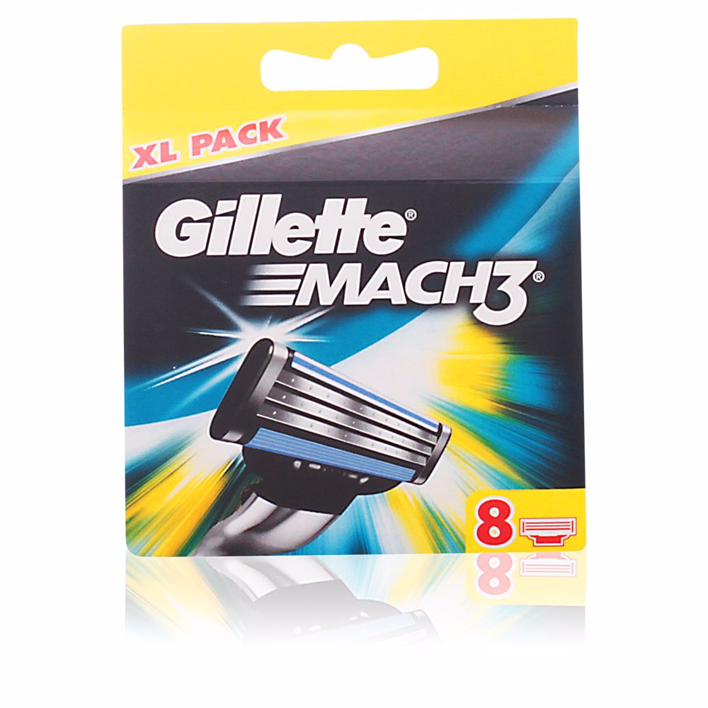 77771-1.jpg Gillette Mach 3 Refills 8Un. - Image 1