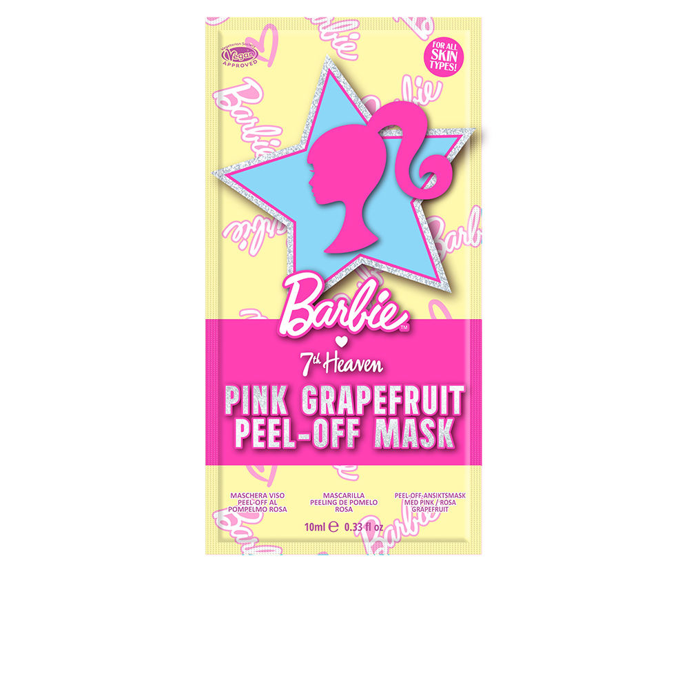 7thHeavenBarbiePeel-OffFaceMaskPinkGrapefruit10ml Sachet of 7th Heaven Barbie Peel-Off Face Mask Pink Grapefruit 10ml by 7th Heaven, a peel-off mask indicated for purifying skin.