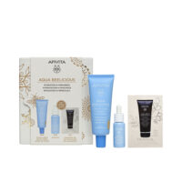 Box  of  Apivita  Aqua  Beelicious  Hydration  &  Freshness  Gift  Set  by  Apivita,  a  skincare  set  indicated  for  hydrating  the  skin.