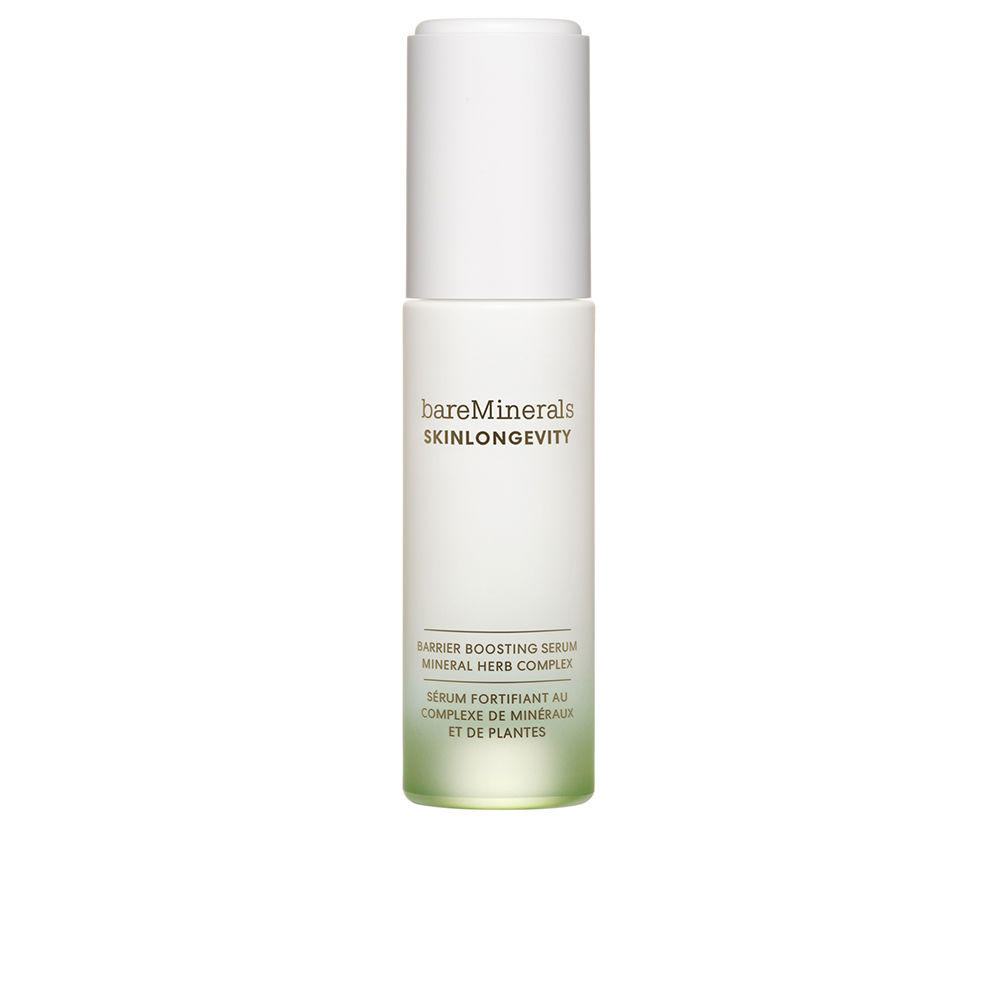 BareMineralsSkinlongevityBarrierEnhancingSerum30ml Bottle of Bare Minerals Skinlongevity Barrier Enhancing Serum by Bare Minerals, a serum indicated for strengthening skin barrier.