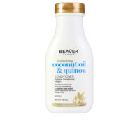 Bottle  of  Beaver  Coconut  Oil  And  Quinoa  Moisturizing  Conditioner  by  Beaver,  a  conditioner  indicated  for  deep  hair  hydration.