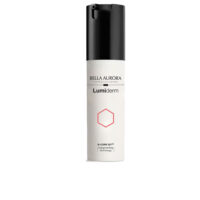 Product  container  of  Bella  Aurora  Lumiderm  Anti-Spots  and  Anti-Aging  2-in-1  Serum  Cream  by  Bella  Aurora,  a  serum  cream  for  aging.