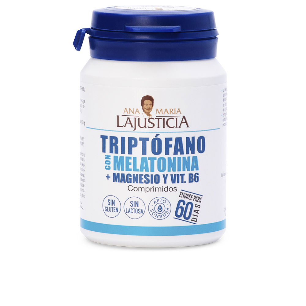 124298.jpg Ana María Lajusticia Tryptophan com Melatonina + Magnésio e Vit.B6, 60 Comprimidos - Image 1