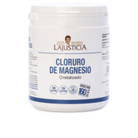 Jar  of  Ana  María  Lajusticia  Crystallized  Magnesium  Chloride  by  Ana  María  Lajusticia,  a  mineral  indicated  for  muscle  function.
