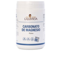 Product  container  of  Magnesium  Carbonate  Powder  by  Ana  María  Lajusticia,  a  powder  indicated  for  muscle  and  bone  health.