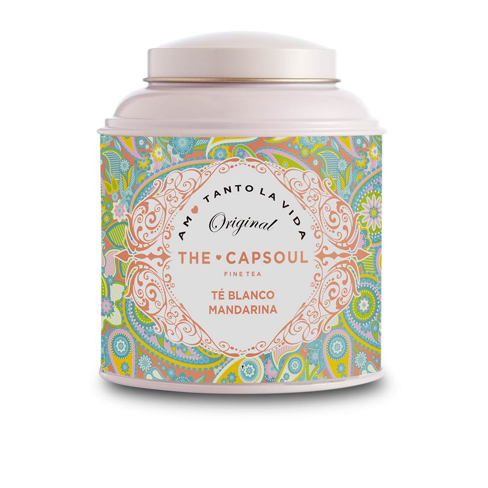 130402-1.jpg Product container of The Capsoul White Tea Mandarin by The Capsoul, a loose-leaf white tea indicated for hydration and wellness.