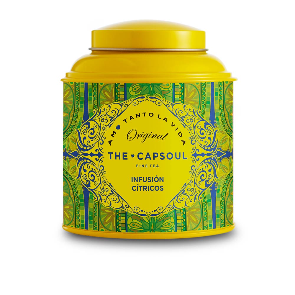 152715-1.jpg Product container of The Capsoul Citrus Tea Infusion by The Capsoul, a loose-leaf infusion indicated for natural refreshment.