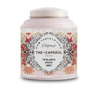 Product  container  of  The  Capsoul  White  Tea  White  Grey  by  The  Capsoul,  a  loose-leaf  white  tea  indicated  for  overall  vitality.
