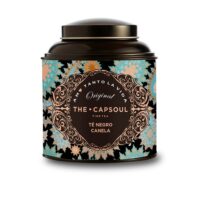 Product  container  of  The  Capsoul  Black  and  Cinnamon  Tea  by  The  Capsoul,  a  loose-leaf  tea  indicated  for  a  comforting  aromatic  experience.