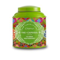 Product  container  of  The  Capsoul  Mediterranean  Green  Tea  by  The  Capsoul,  a  loose  leaf  green  tea  indicated  for  overall  vitality.