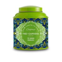 Product  container  of  The  Capsoul  Moroccan  Green  Tea  by  The  Capsoul,  a  loose  green  tea  indicated  for  vitality  and  metabolism.