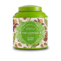Product  container  of  The  Capsoul  Sencha  Green  Tea  by  The  Capsoul,  a  loose  leaf  green  tea  indicated  for  wellness  and  natural  energy.