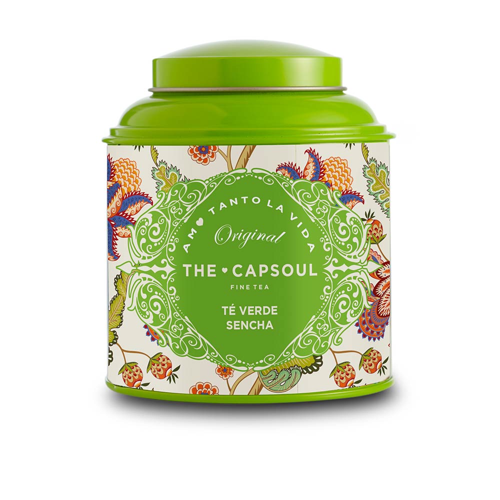 152725-1.jpg Product container of The Capsoul Sencha Green Tea by The Capsoul, a loose leaf green tea indicated for wellness and natural energy.