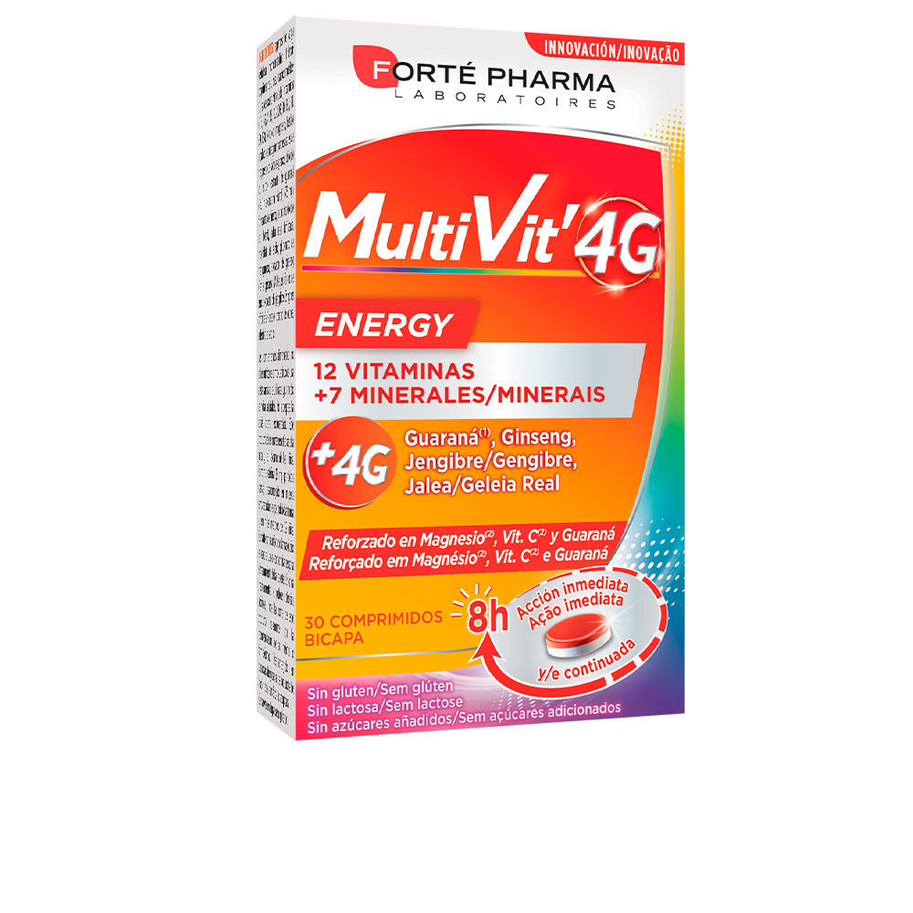 173270.jpg Box of Forté Pharma Multivit 4G Energy by Forté Pharma, a multivitamin indicated to boost energy and reduce fatigue.