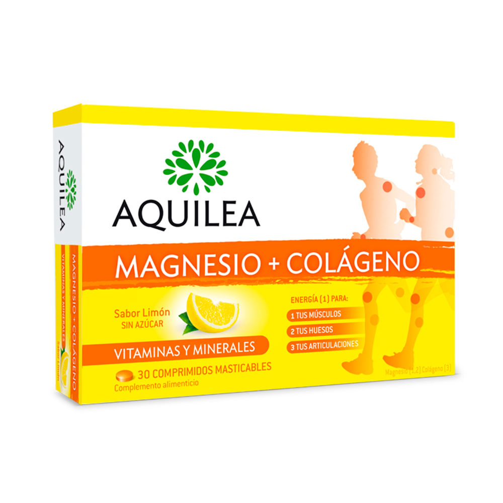 177369.jpg Aquilea Magnesio + Colágeno チュアブル錠 30個 - 画像 (1)