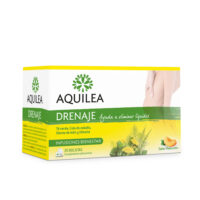 Box  of  Aquilea  Infusiones  Drenaje  Sachets  by  Aquilea,  a  herbal  infusion  indicated  for  fluid  balance  and  natural  drainage.