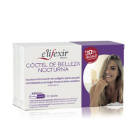 Box  of  Essenciall  Night  Beauty  Cocktail  by  Elifexir,  a  capsule  supplement  indicated  for  skin  vitality  and  regeneration.