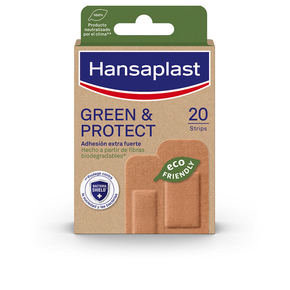 181607.jpg Hansaplast Green and Protect Dressings 2 Sizes 20 Units - Image 1