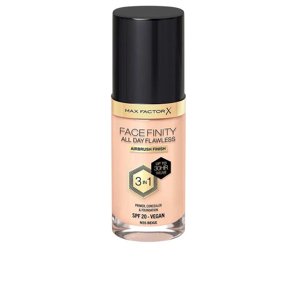185256.jpg Max Factor Facefinity All Day Flawless 3 In 1 Foundation Color 55 Beige 30ml - Image 1
