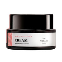 Jar  of  Village  11  Miracle  Youth  Cream  by  Village  11,  a  facial  cream  indicated  for  targeting  signs  of  aging.