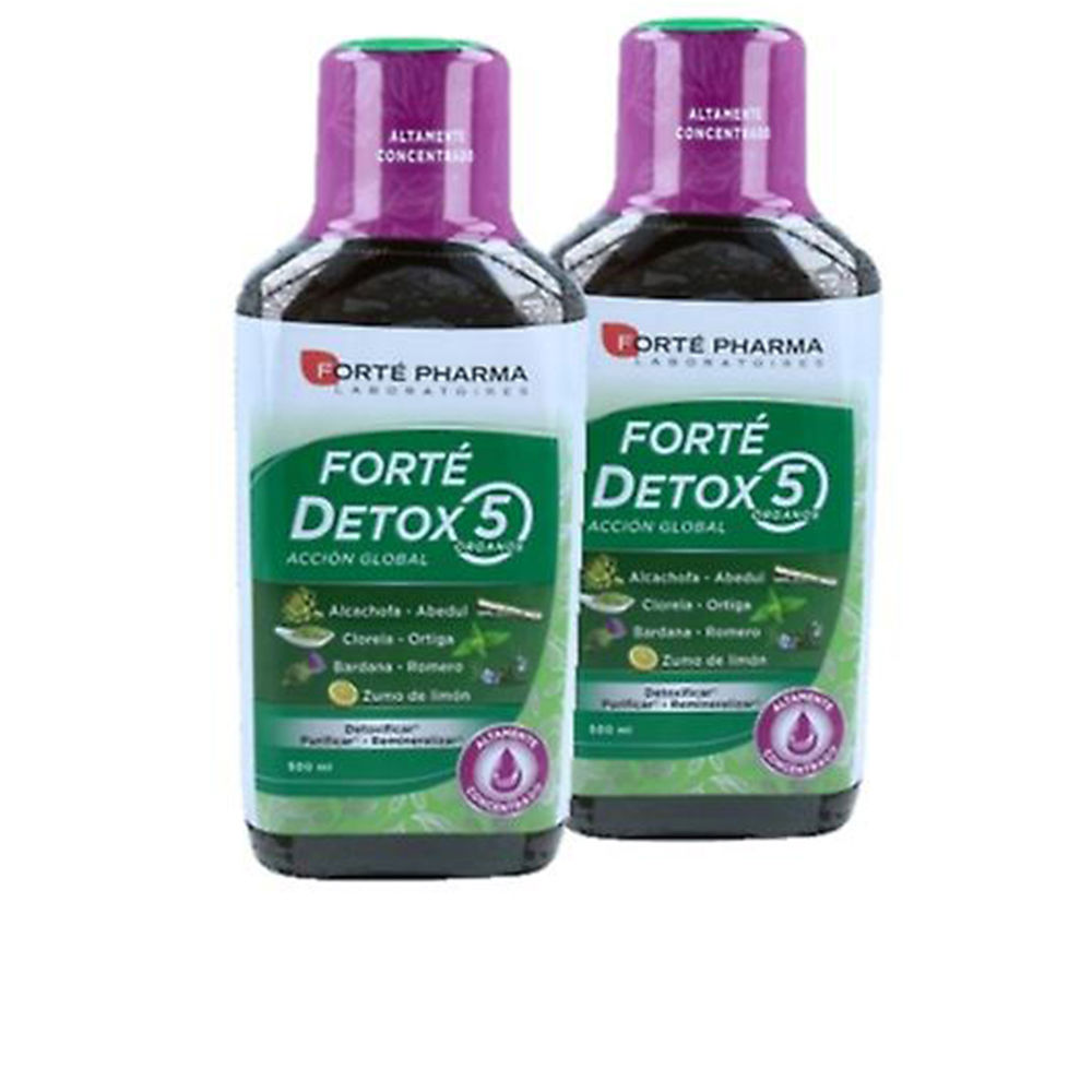 193453.jpg Forté Pharma Detox 5 Organs Global Action Duo Liquid Supplement 2 x 500 ml - Image 1