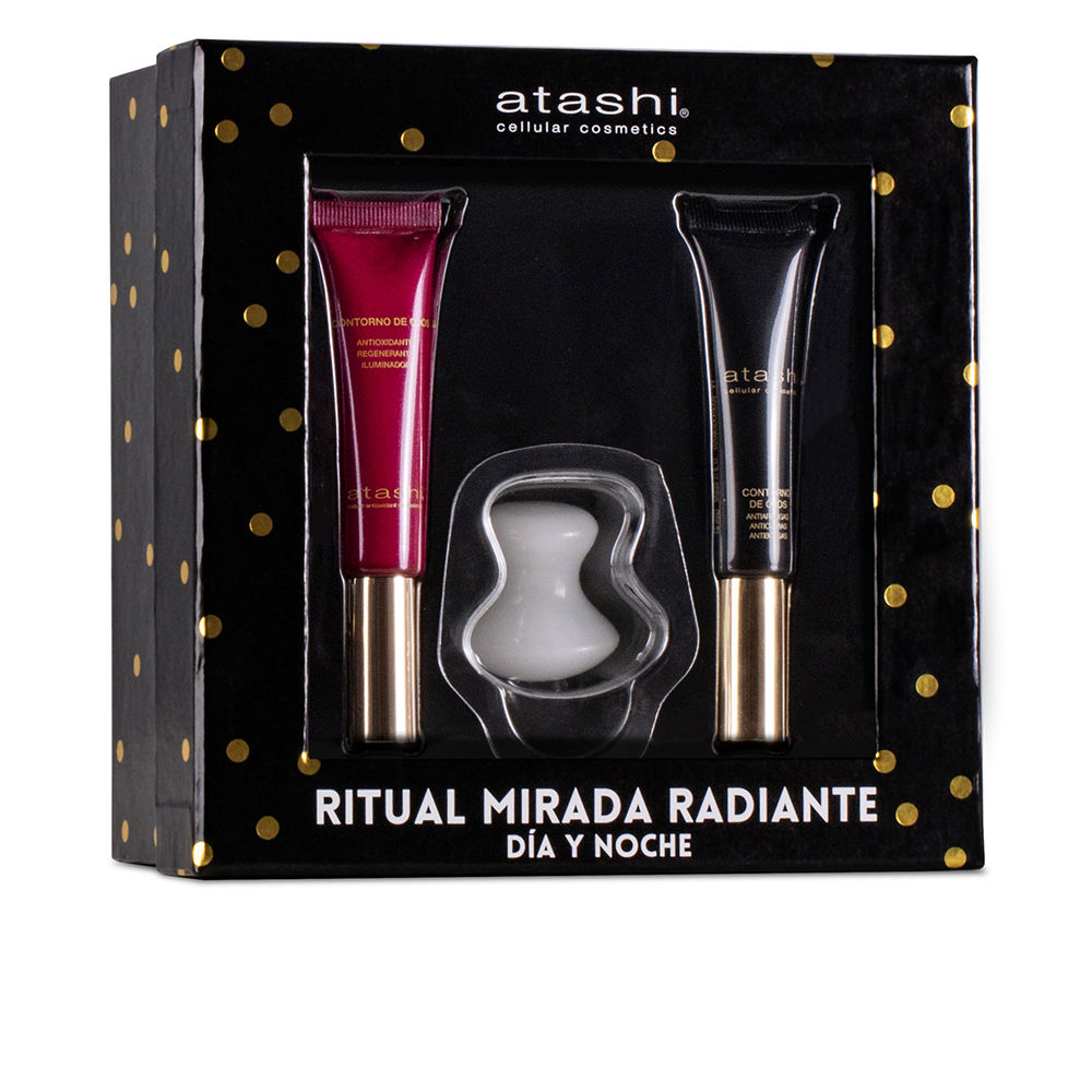 197092.jpg Product container of Anti-Aging Eye Contour Set by Atashi, a regimen indicated for wrinkles and dark circles around eyes.