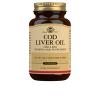 Box  of  Solgar  Cod  Liver  Oil  by  Solgar,  a  supplement  indicated  for  supporting  immune  function,  bone  health,  and  healthy  vision.
