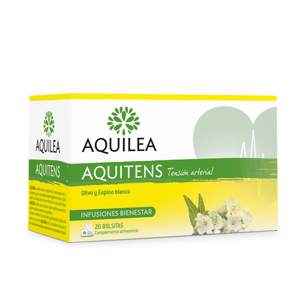 50013202.jpg Box of Aquilea Infusion for Blood Pressure by Aquilea, a herbal supplement indicated for cardiovascular health and blood pressure.