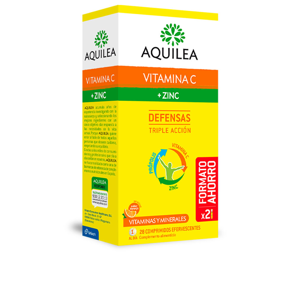 50013287.jpg Aquilea Vitamina C + Zinco Pack Poupança 28 Comprimidos - Image 1