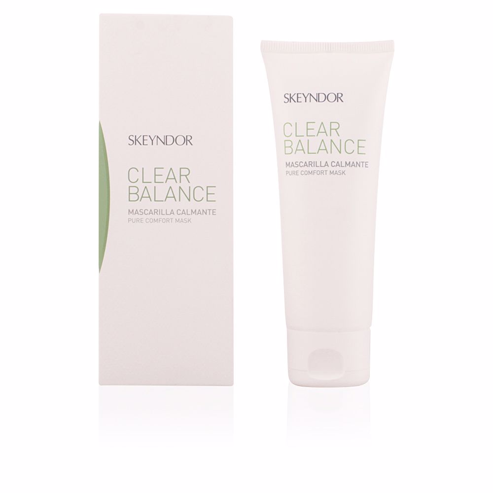 72827.jpg Jar of Skeyndor Clear Balance Calming Mask by Skeyndor, a facial mask indicated for calming sensitive and reactive skin.