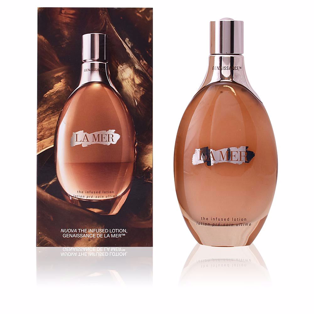 94143.jpg Bottle of La Mer Genaissance The Infused Lotion by La Mer, a hydrating lotion indicated for a luminous complexion.