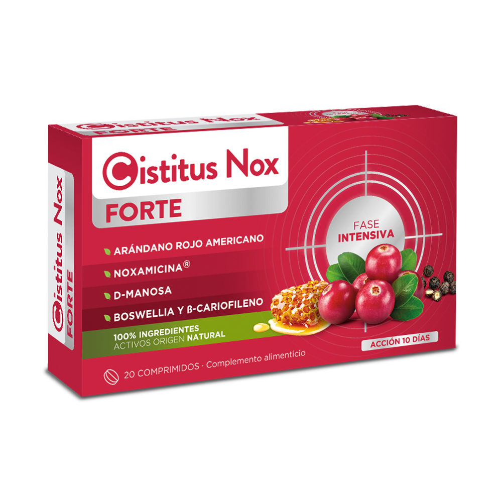 177396.jpg Box of Cistitus Nox Forte Tablets by Cistitus, a tablet supplement indicated for urinary tract comfort and healthy function.