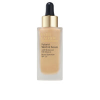 Bottle  of  Estée  Lauder  Futurist  Skintint  Serum  SPF20,  a  tinted  serum  indicated  for  moisturizing  and  UV  protection.