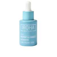 Bottle  of  Iroha  Acne  Prone  Skin  Serum  by  Iroha,  a  facial  serum  indicated  for  blemish  reduction  and  oil  control.