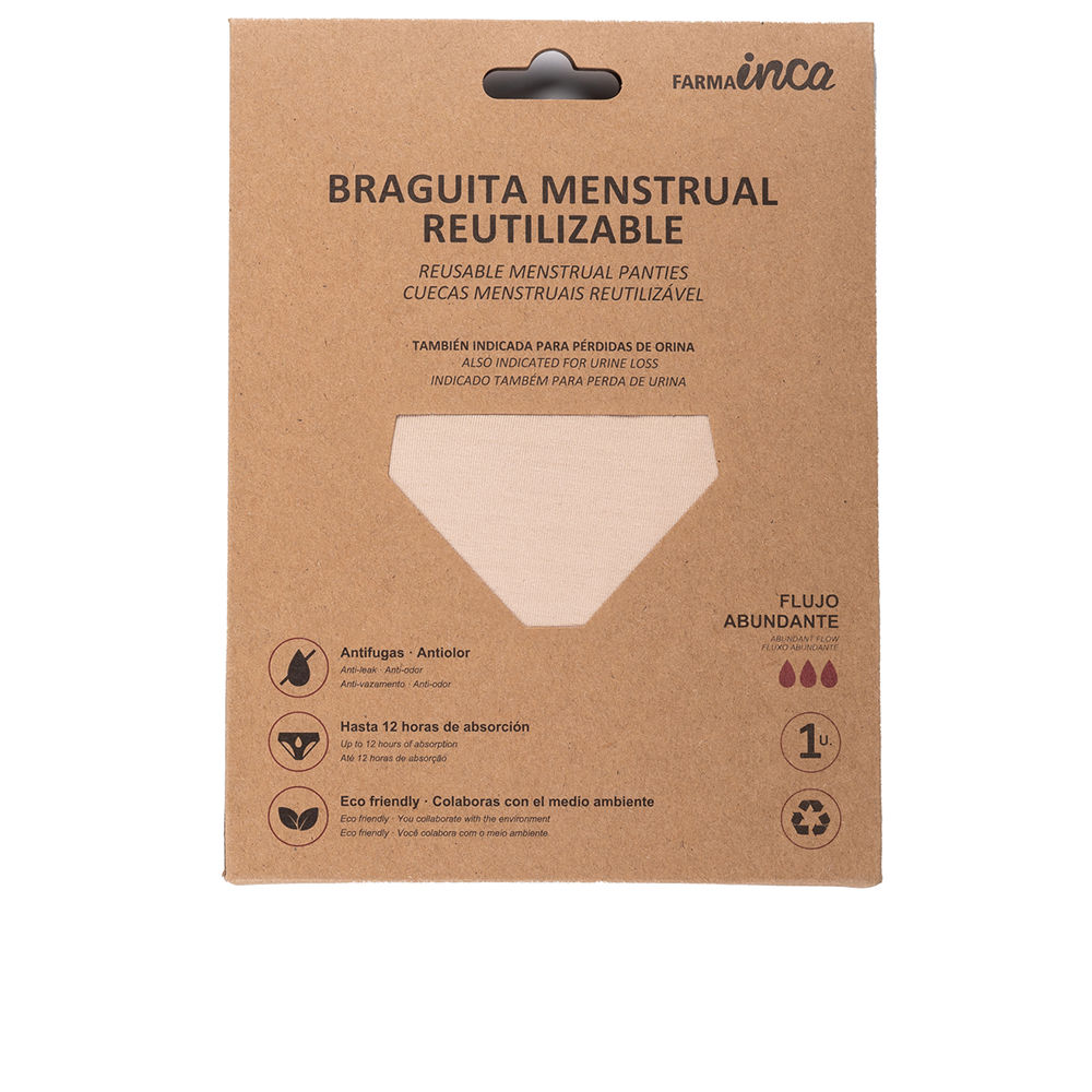 205797-1.jpg Inca Reusable Menstrual Panties Abundant Flow Nude XXL x1 - Image 1