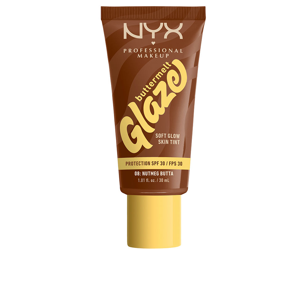 207241.jpg NYX Professional Make Up バターメルト グレイズ サンスクリーン ティント SPF30 #08-ナツメグバター 30 ml - 画像 (1)