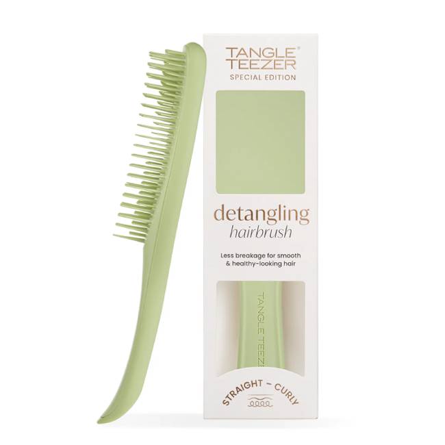 Tangle Teezer Detangler Matte Olive Green Tangle Teezer Wet Detangler Brush Matte Olive Green - Image 1