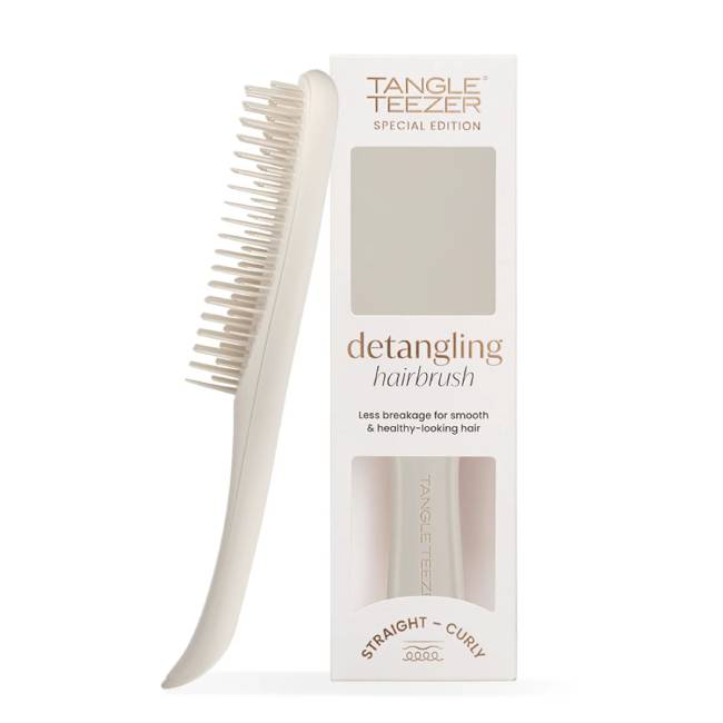 Tangle Teezer Detangler Matte Pumice Gray Product container of Tangle Teezer Wet Detangler Brush Matte Pumice Gray by Tangle Teezer, a hairbrush indicated for removing knots.