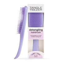 Product  container  of  Tangle  Teezer  Wet  Detangler  Curly  Brush  Lilac  by  Tangle  Teezer,  a  hairbrush  indicated  for  curly  hair  knots.