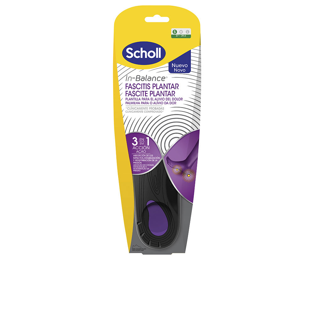 194843.jpg Scholl Plantar Fasciitis Anti-Pain Insoles Size S 37-39.5 - Image 1