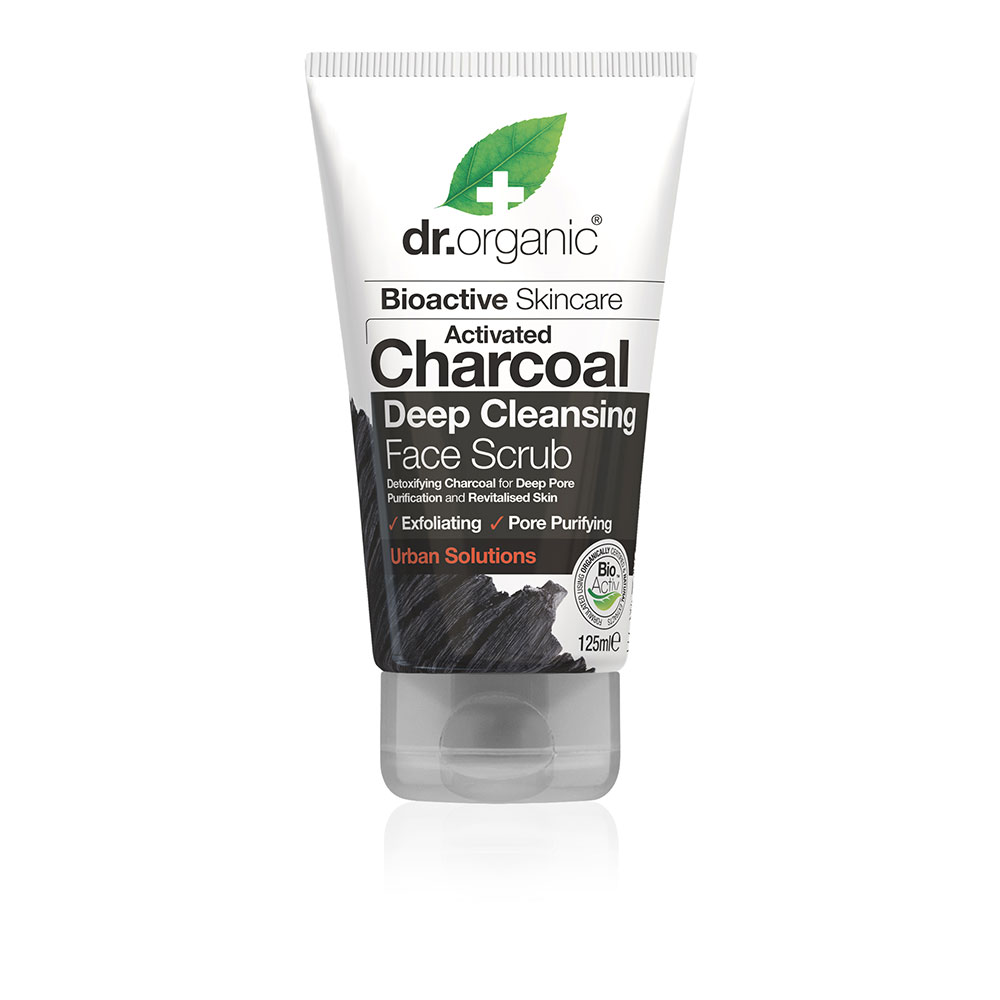 128298-2.jpg Dr. Organic Esfoliante Facial de Carvão Ativado Limpeza Profunda 125ml - Image 1