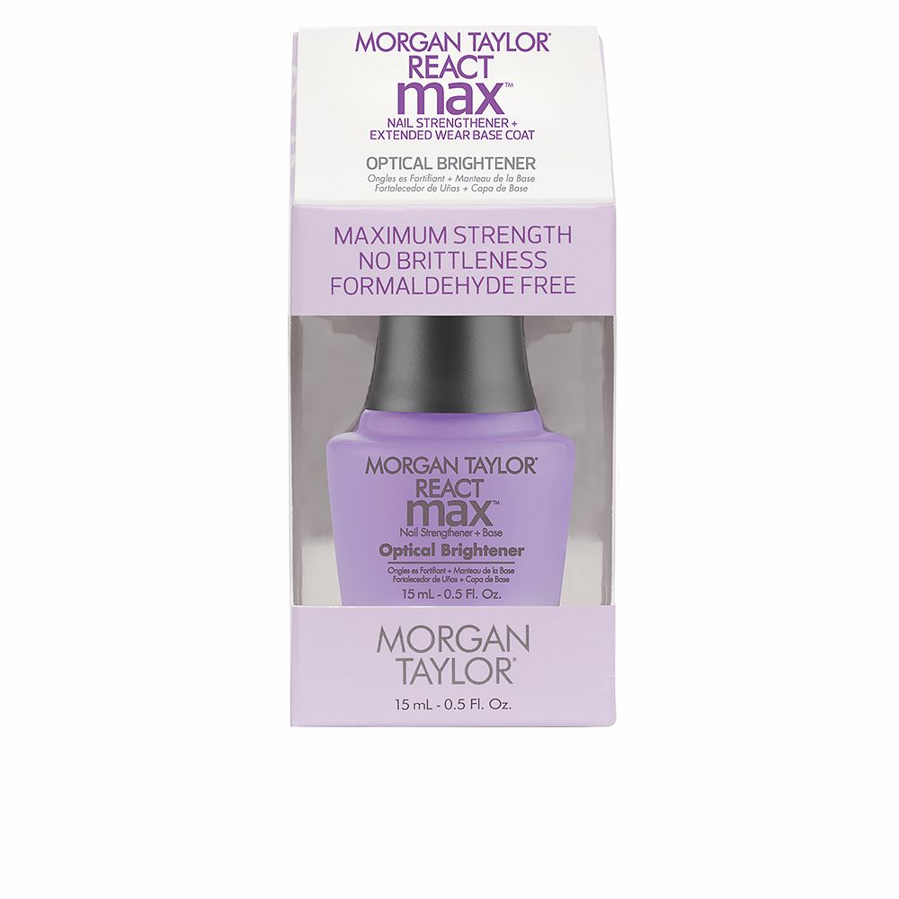 164345.jpg Morgan Taylor React Max Optical Nail Strengthener + Base 15ml - Image 1