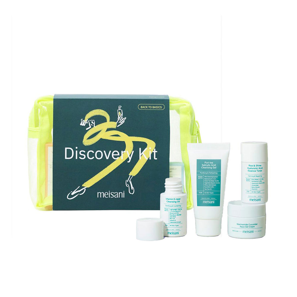 193035-1.jpg Box of Meisani Discovery Set by Meisani, a skincare kit indicated for hydrating, nourishing and protecting all skin types.