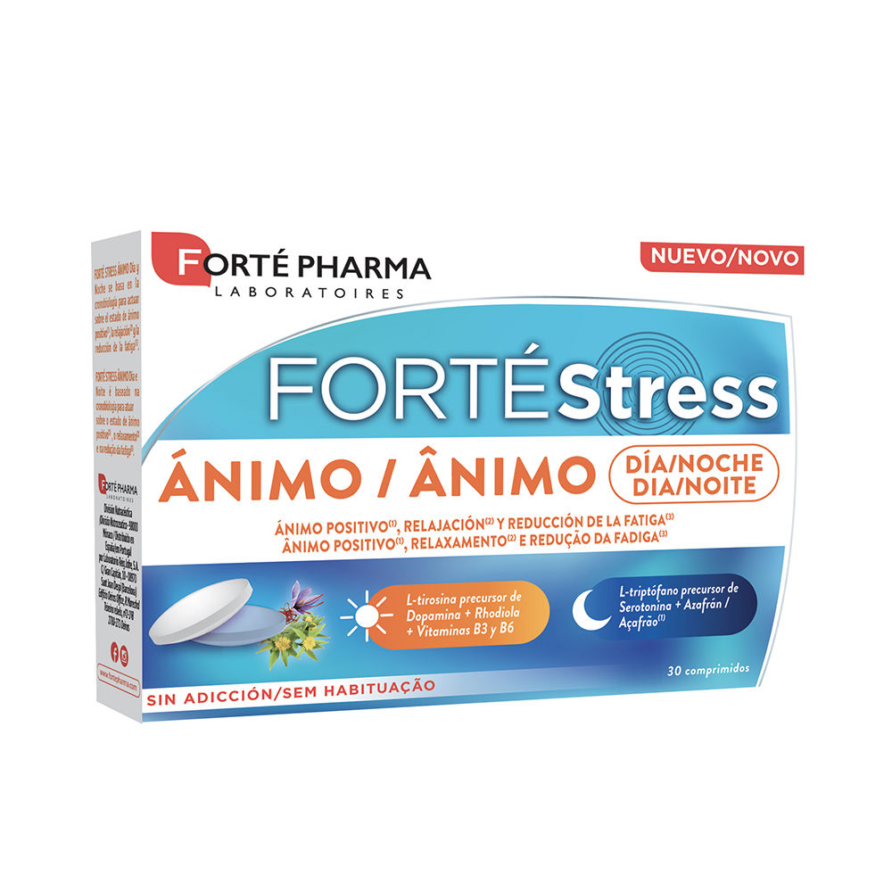 207004.jpg Box of Forté Stress Mood Tablets by Forté, a tablet supplement indicated for emotional balance and mood stability.