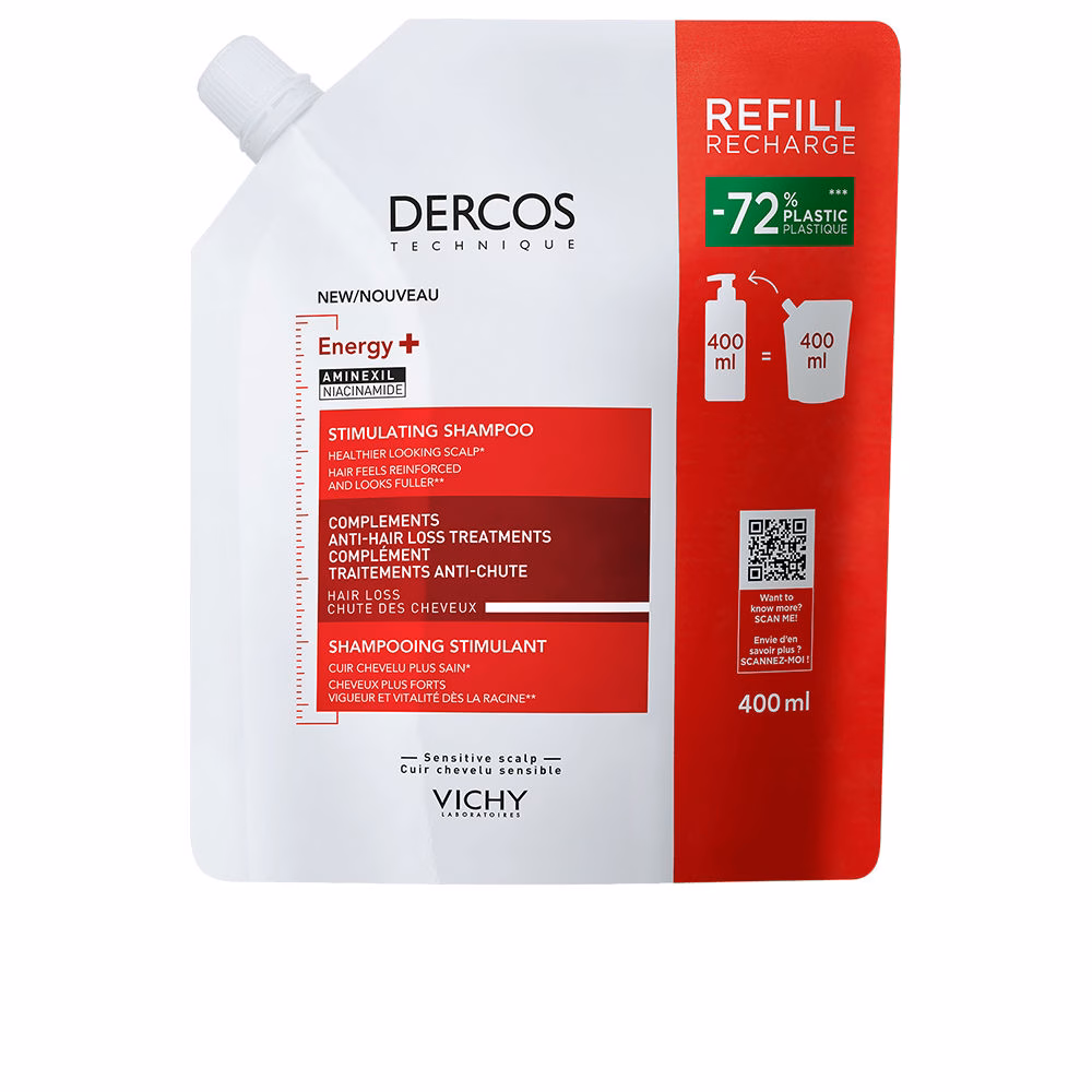 209681-1.jpg Dercos Energy+ Stimulating Shampoo Refill 400ml - Image 1