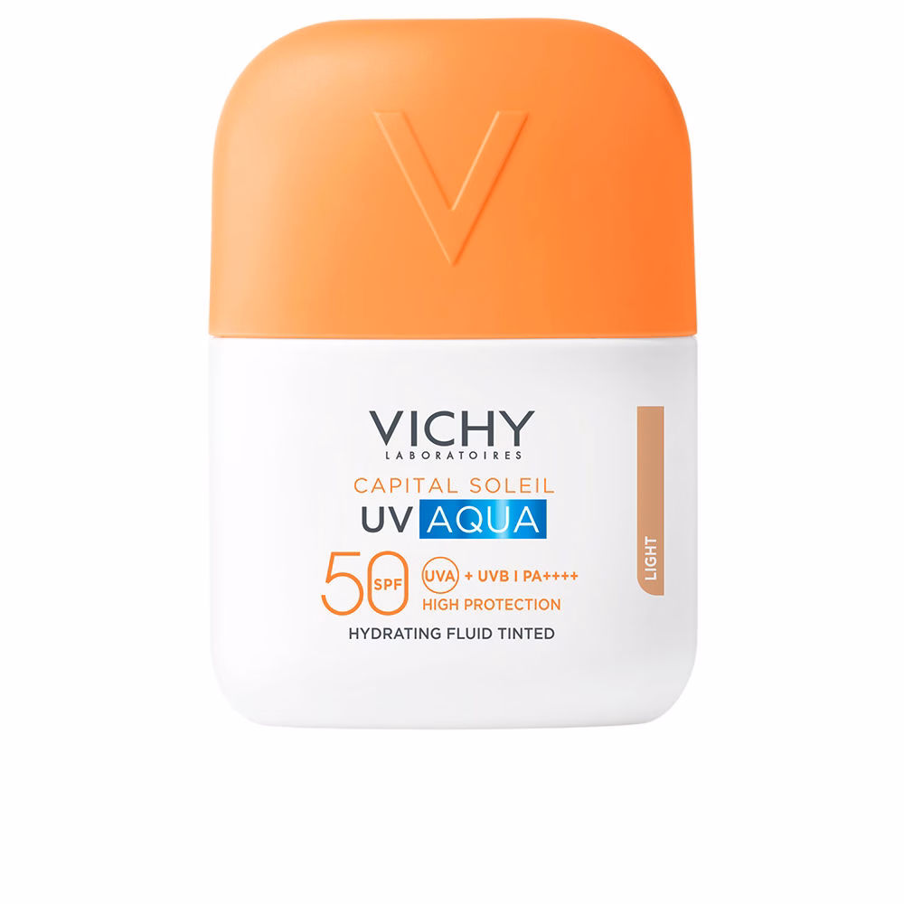 214424.jpg Vichy Capital Soleil UV Aqua Moisturizing Tinted Fluid SPF50 Color Light 50ml - 画像 (1)