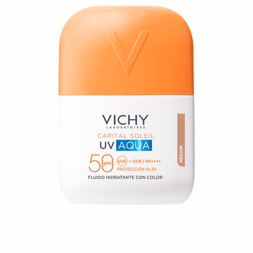 214425.jpg Vichy Capital Soleil UV Aqua Moisturizing Tinted Fluid SPF50 Color Medium 50ml - Image 1